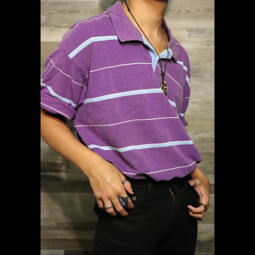 Purple XXL Dad Shirt Polo